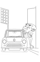Mr Bean kleurplaat 2